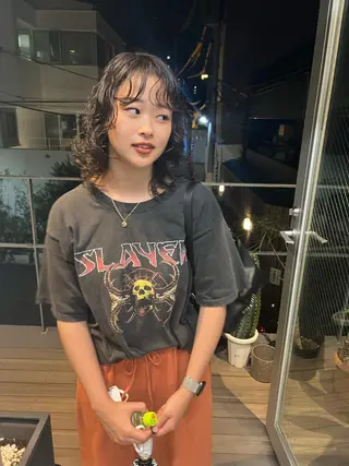 ミディアム パーマ sakoda shunkiのヘアスタイル