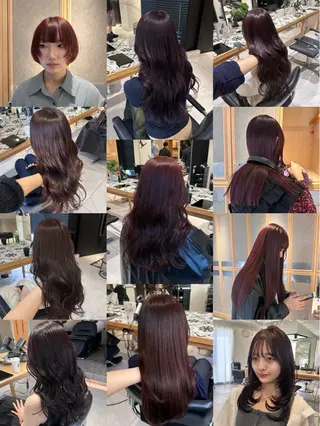 カラー miko🪽地毛風/ ハイトーン/レイヤーのヘアスタイル