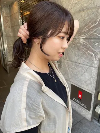 セミロング カラー 髪質改善will hairdesignのヘアスタイル