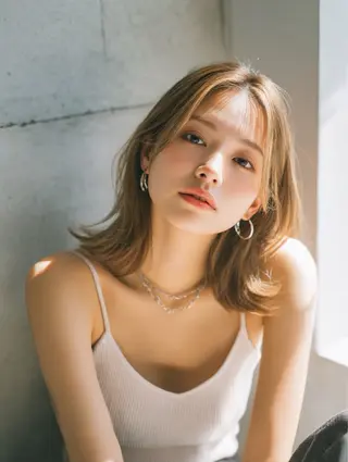 ミディアム カラー ulu-ウル所属・北川 大輔のヘアスタイル