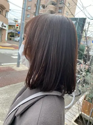 ミディアム カラー hair&eyelash Truth所属・Truth上谷綾子/ 名古屋市北区/黒川駅のヘアスタイル