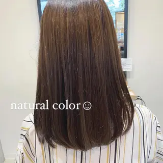 セミロング カラー hair&eyelash Truth所属・Truth上谷綾子/ 名古屋市北区/黒川駅のヘアスタイル