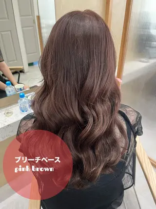 ミディアム カラー ヘアアレンジ 🥀暖色韓国ヘア💕 保科侑花のヘアスタイル