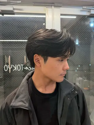 ショート メンズ nico TOKYO所属・ニュアンス/ センターパート/イノのヘアスタイル