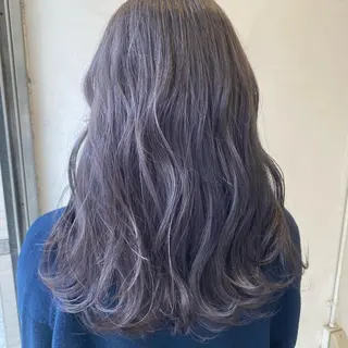 セミロング カラー 💚 nao💚のヘアスタイル