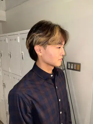 ショート パーマ メンズ become men's hair 名駅店所属・名駅/フェザーパーマ 韓国ヘア/森岡のヘアスタイル