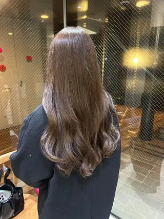 ロング カラー パーマ 杉田 優月のヘアスタイル