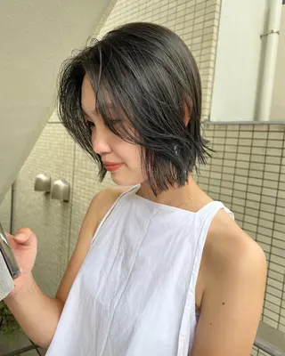 ショート まろやか透明感カラー ♡MANAのヘアスタイル