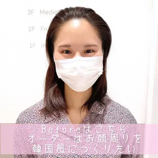 ミディアム 韓国くびれレイヤー 🇰🇷はづきのヘアスタイル