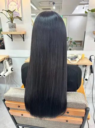 ロング Lachic所属・髪質改善/ストレート 根上のヘアスタイル