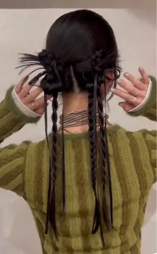 ヘアアレンジ rinka/暖色 ダブルカラーのヘアスタイル