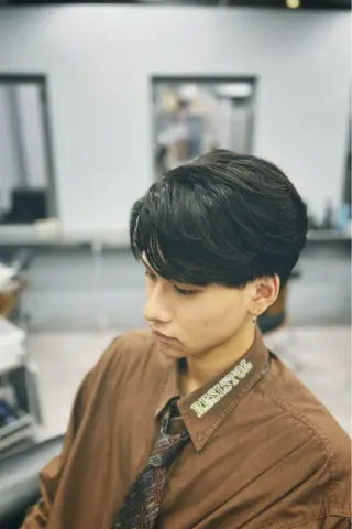 ミディアム メンズ icon Blue所属・池袋メンズパーマ フェード純平のヘアスタイル