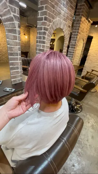 ショート カラー ACROあべの店所属・艶カラー/インナー /グラデ/大西小百合のヘアスタイル