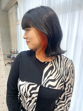 ミディアム カラー lani hair salon所属・SHOTO ハイトー ン/デザインカラーのヘアスタイル