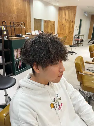 パーマ メンズ 【メンズパーマ専門】 質感職人/牧野成瀬のヘアスタイル