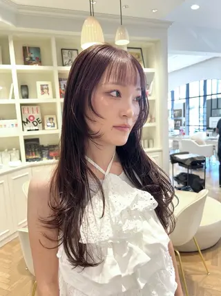ロング カラー 似合わせ/レイヤー 💟SAEのヘアスタイル
