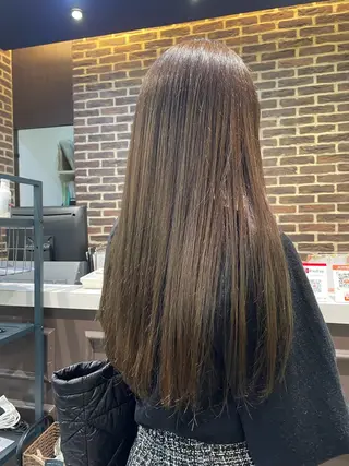 ロング カラー ‪るか/‪透明感 カラー/アレンジのヘアスタイル