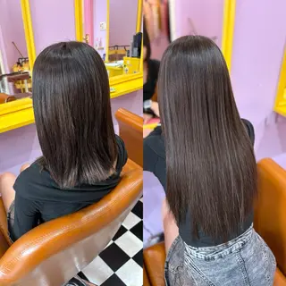 ミディアム チビ編み込みエクステ どぅ〜す/YUIのヘアスタイル