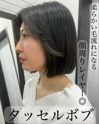 ショート 紙屋町ショート /ボブ　パーマ河内蓮のヘアスタイル