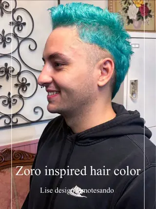 ショート カラー パーマ ヘアアレンジ メンズ 表参道Lise おおいしおりのヘアスタイル