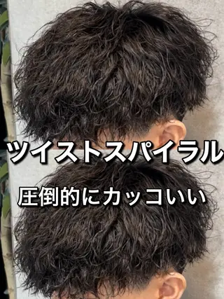 パーマ メンズ メンズ特化⚡️パーマ テッタのヘアスタイル