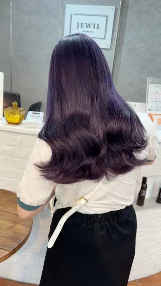 セミロング カラー JEWIL SHIBUYAのヘアスタイル