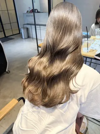 ミディアム ベージュカラー🕊️ 新潟駅/谷口大海のヘアスタイル