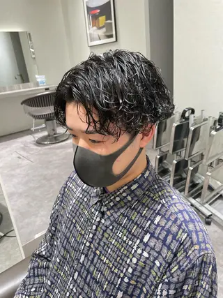 ショート パーマ メンズ Reginavita栄所属・メンズ特化/ 本日空き○/岡本一真のヘアスタイル