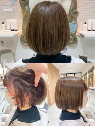 ミディアム 山本 真緒のヘアスタイル