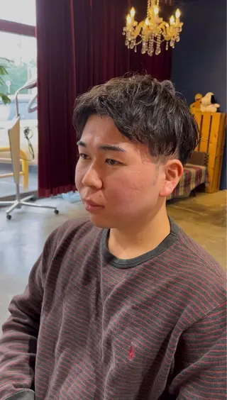 ショート パーマ メンズ ルーズショート/ トイハルトのヘアスタイル