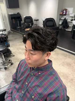 パーマ メンズ シャドウパーマ/立川 メンズ/コタロウのヘアスタイル