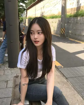 ロング カラー 莉乃/縮毛矯正/髪質 改善/艶カラーのヘアスタイル