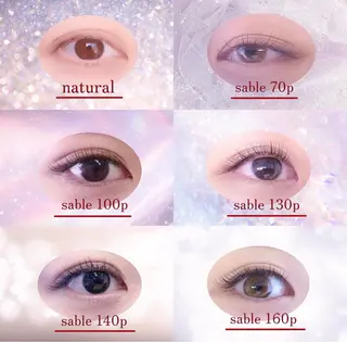 マツエク・マツパ Eyelash salon u'iのマツエク・マツパデザイン