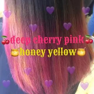 ロング カラー ヘアアレンジ HAUS 片山みほのヘアスタイル