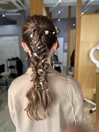 ミディアム miloc MOMOKAのヘアスタイル