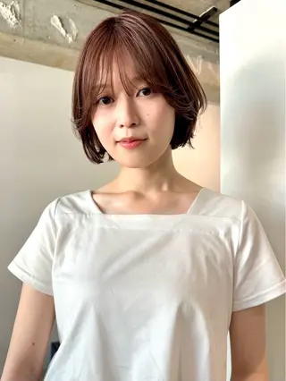 ショート カラー パーマ 💍🧸カラーモデル 募集中🧸💍のヘアスタイル