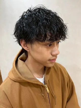 メンズ メンズパーマ/波巻き 桜井凌平のヘアスタイル