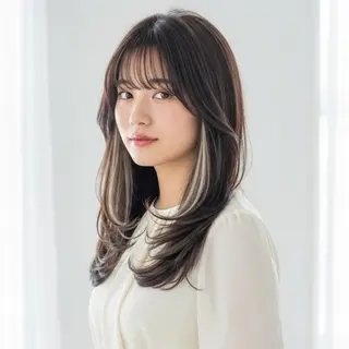 ロング カラー Halo/長居美容室 似合わせカット/ロキのヘアスタイル