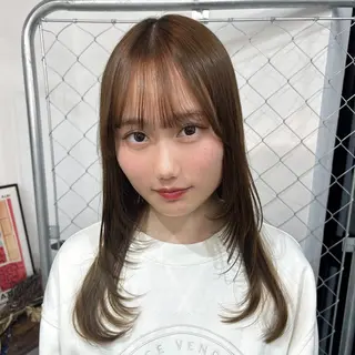 ロング 🥀YUIHA🥀 テザインカラー♥のヘアスタイル