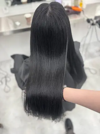 ロング カラー 韓国風暗髪ヘア🤍 🫧MIREIのヘアスタイル