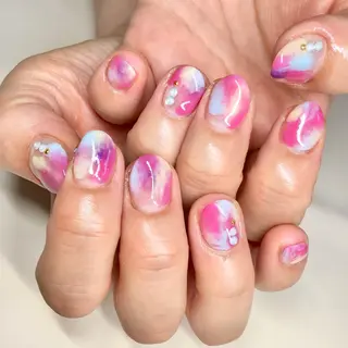 ロング ネイル マツエク・マツパ 福田 加奈のネイルデザイン