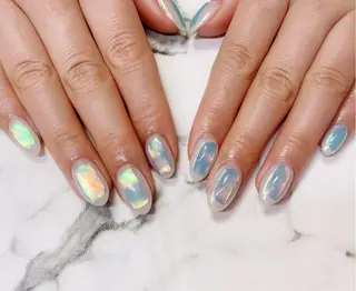ロング カラー ネイル Q Free nailsのネイルデザイン