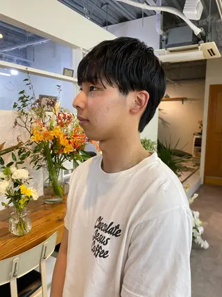 メンズ シャドウパーマ/ 波巻パーマYu-Kiのヘアスタイル