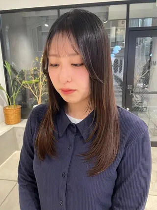 ロング ユウナ🎀レイヤー/ 暖色カラーのヘアスタイル