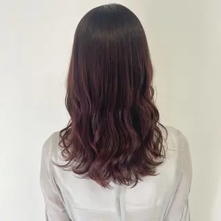 セミロング カラー 色白に見える暗髪 梅田・増田のヘアスタイル