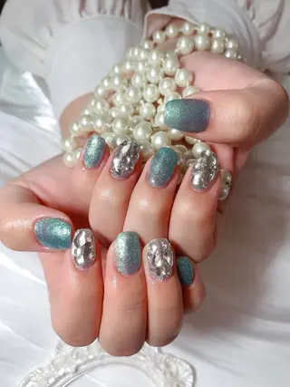 ネイル ネイルサロンAiri 長さ出し·シンプルのネイルデザイン