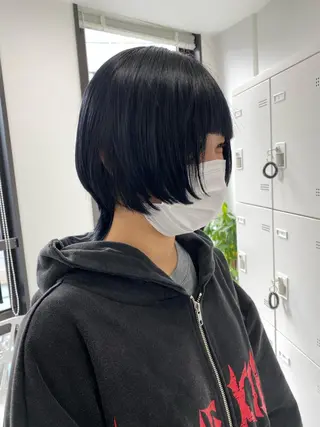 ミディアム カラー パーマ ヘアアレンジ メンズ キッズ ネイル マツエク・マツパ アイブロウ reco所属・ウルフ&レイヤー特化 まとまる美髪矯正のヘアスタイル