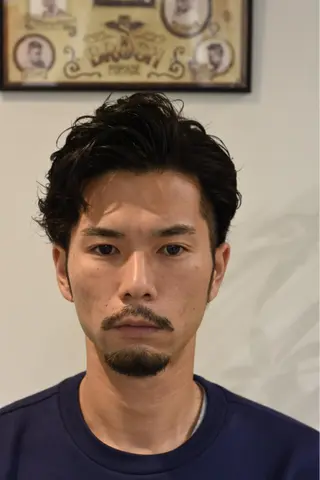 ミディアム パーマ BARBER ellenのヘアスタイル