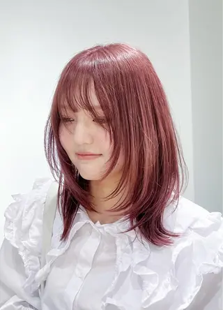 ミディアム 🐺立川のウルフ屋 さん🐺おかみ🐺のヘアスタイル