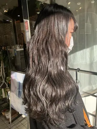 ロング カラー 💖デザインカラー/ タダ ハナカ💖のヘアスタイル